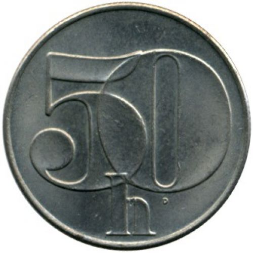 50 геллеров 1991 год Чехословакия