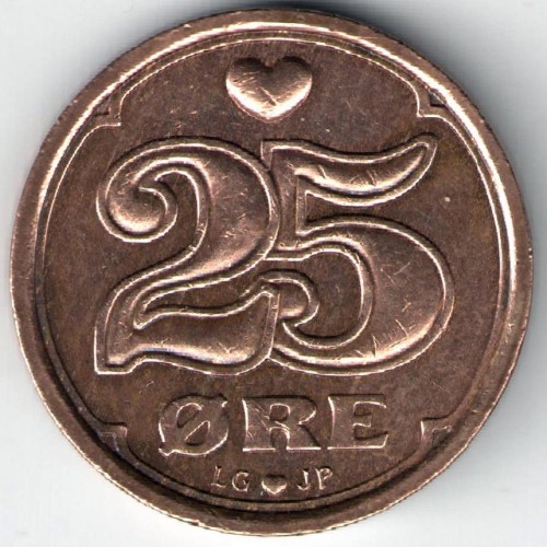 25 эре 1991 года Дания
