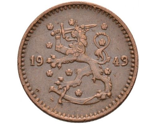1 марка 1943 год Финляндия