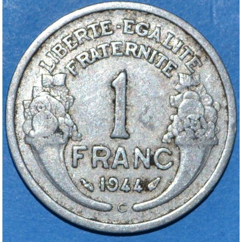 1 франк 1944 год С Франция