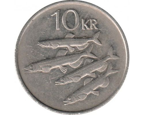 10 крон 1987 год Исландия Мойва