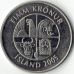 5 крон 2005 год Исландия Дельфины