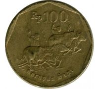 100 рупий 1996 год Индонезия