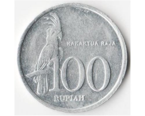 100 рупий 1999 год Индонезия Какаду