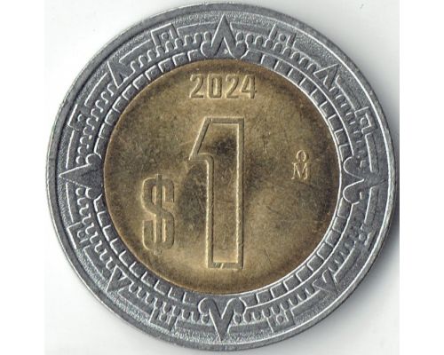 1 новый песо 2024 год Мексика