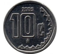 10 сентаво 2005 год Мексика