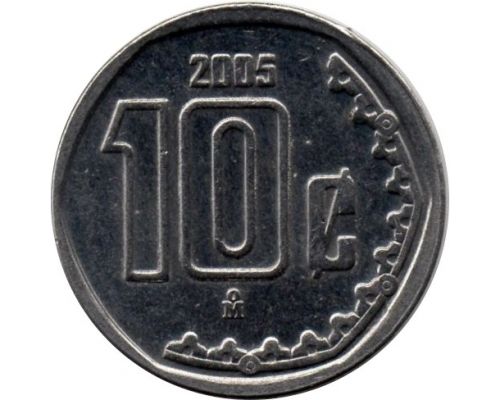 10 сентаво 2005 год Мексика