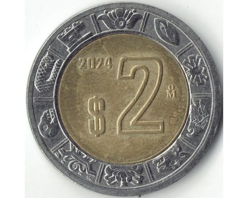 2 новых песо 2024 год Мексика