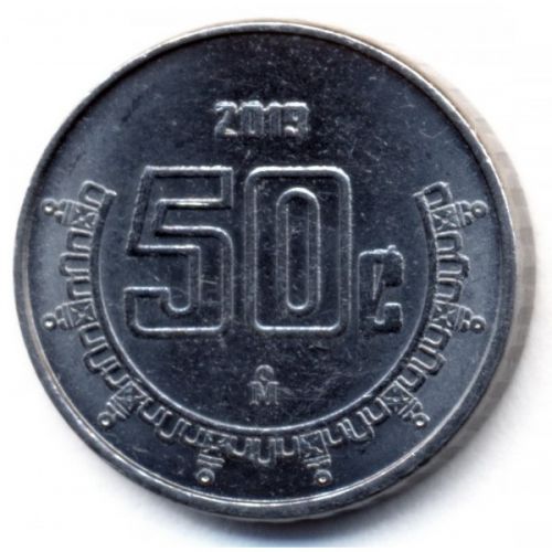 50 сентаво 2019 год Мексика