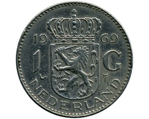 1 гульден 1969 год Нидерланды