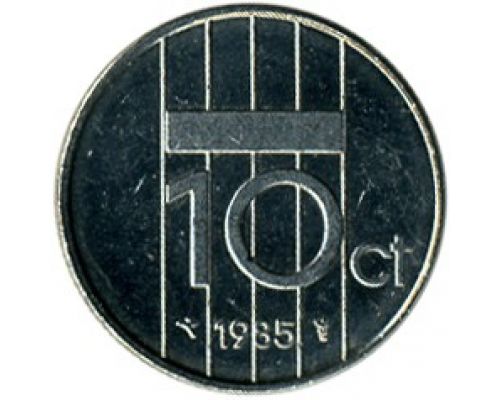 10 центов 1985 года Нидерланды