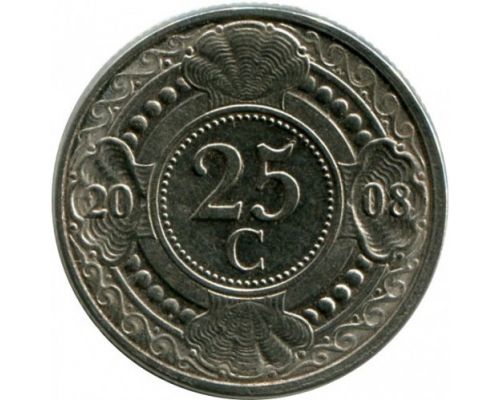 25 центов 2008 года Антильские Острова