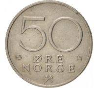 50 эре 1975 год Норвегия