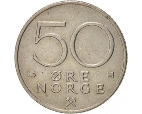 50 эре 1975 год Норвегия