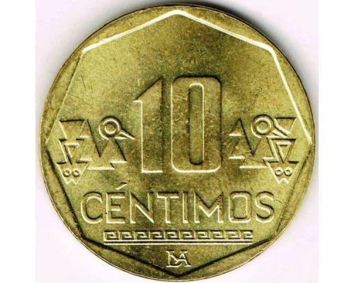 10 сентимо 2022 год Перу
