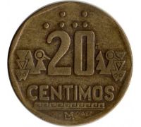 20 сентимо 1991 год Перу