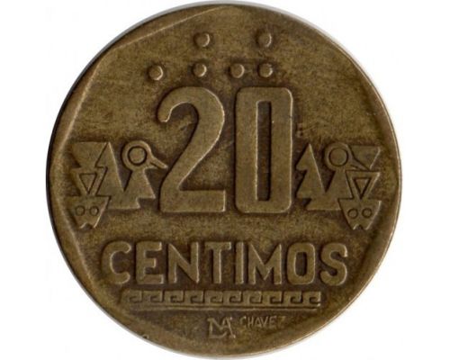20 сентимо 1991 год Перу
