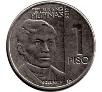 1 писо 2019 год Филиппины - песо Отметка МД далеко от "JOSE RIZAL"