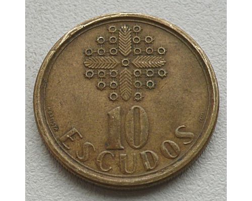 10 эскудо 1990 год Португалия