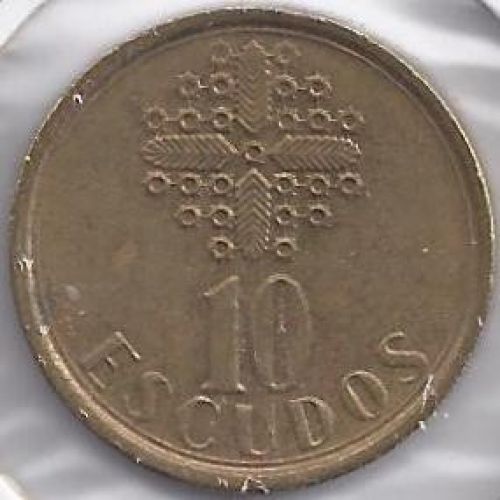 10 эскудо 1991 год Португалия
