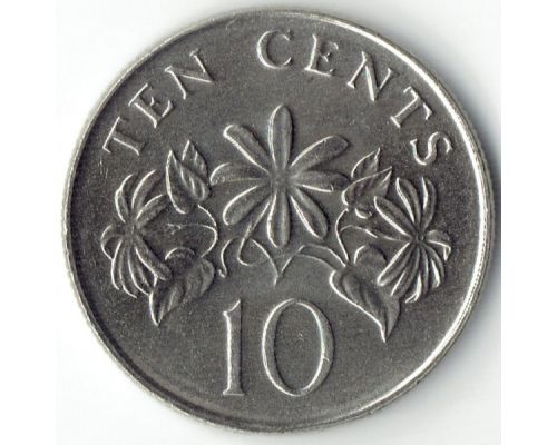 10 центов 2009 год Сингапур