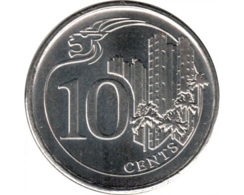 10 центов 2017 год Сингапур