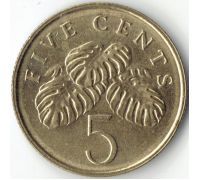 5 центов 2007 год Сингапур