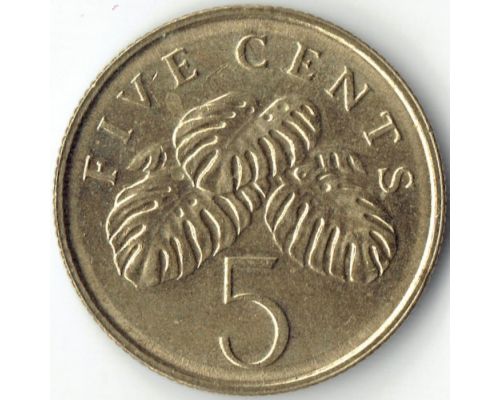 5 центов 2007 год Сингапур
