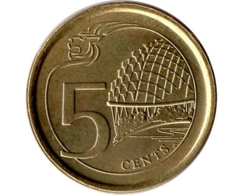 5 центов 2017 год Сингапур