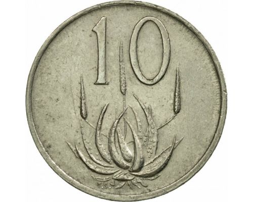 10 центов 1975 год ЮАР