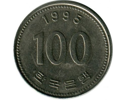 100 вон 1995 год Южная Корея