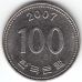 100 вон 2007 год Южная Корея