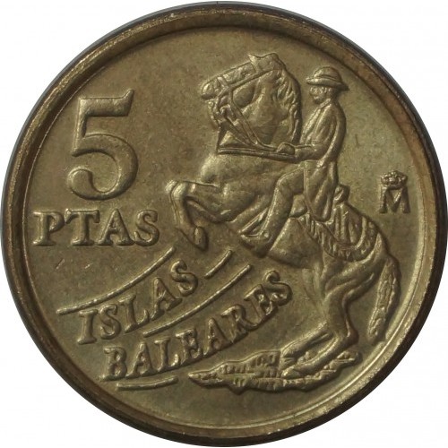 5 песет 1997 год Испания Балеарские острова