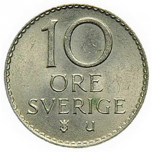 10 эре 1962 год Швеция