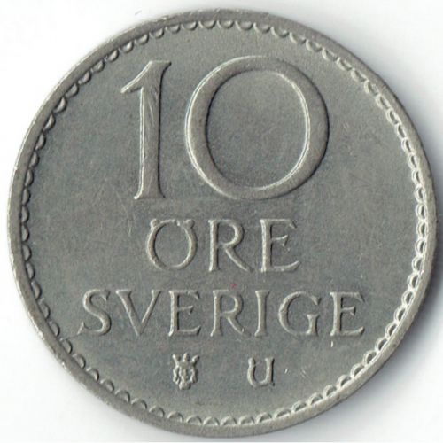 10 эре 1967 год Швеция