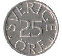 25 эре 1977 год Швеция