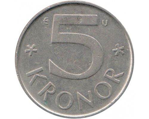 5 крон 1982 год Швеция