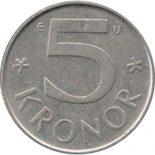 5 крон 1982 год Швеция