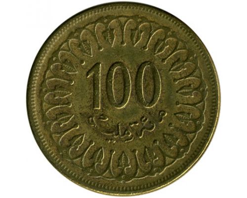 100 миллим 1960 год Тунис