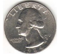 1 квотер 25 центов 1991 P года США