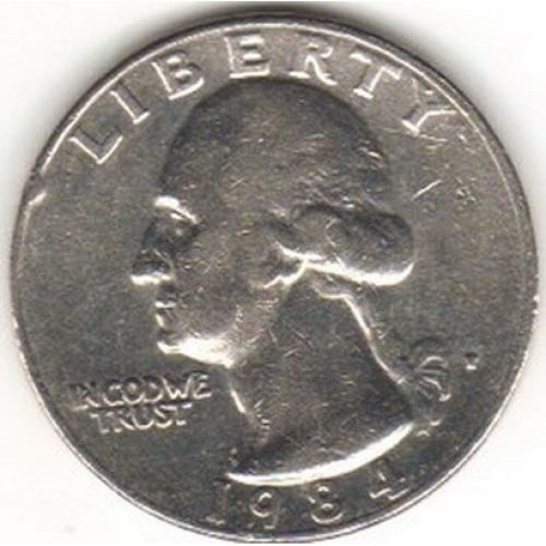 1 квотер 25 центов 1991 P года США