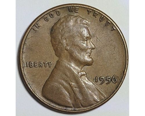 1 цент 1956 год  США Пшеничный цент