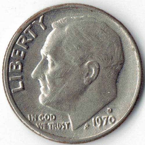 1 дайм 10 центов 1970 D года США