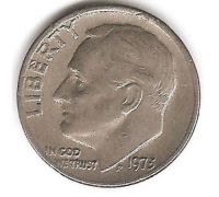 1 дайм 10 центов 1973 года США