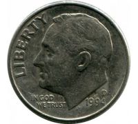 1 дайм 10 центов 1994 D года США