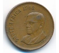 1 цент 1968 год ЮАР Чарльз Роббертс Сварт South Afrika