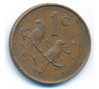 1 цент 1966 год ЮАР Птицы Йохан Антонисзон ван Рибек SUID AFRICA