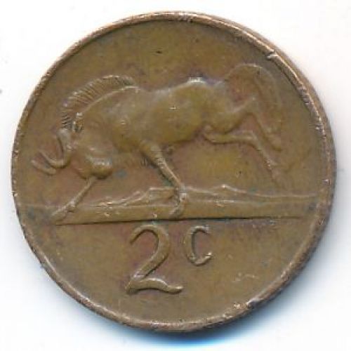 2 цента 1972 год ЮАР