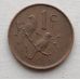 1 цент 1966 год ЮАР Птицы Йохан Антонисзон ван Рибек SOUTH AFRICA