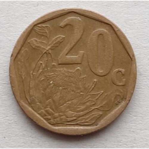 20 центов 2003 год ЮАР Aforika Borwa